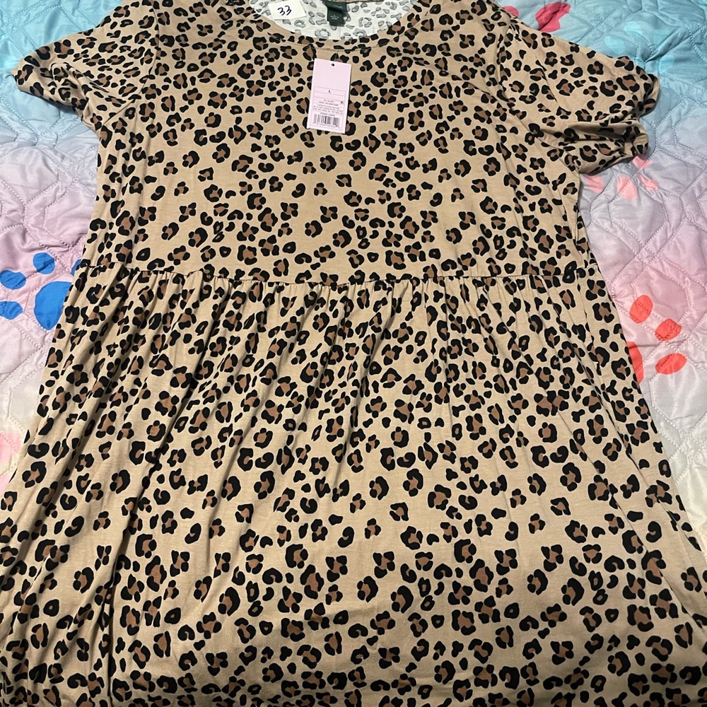 #33 Wild Fable Leopard Print Mini Dress